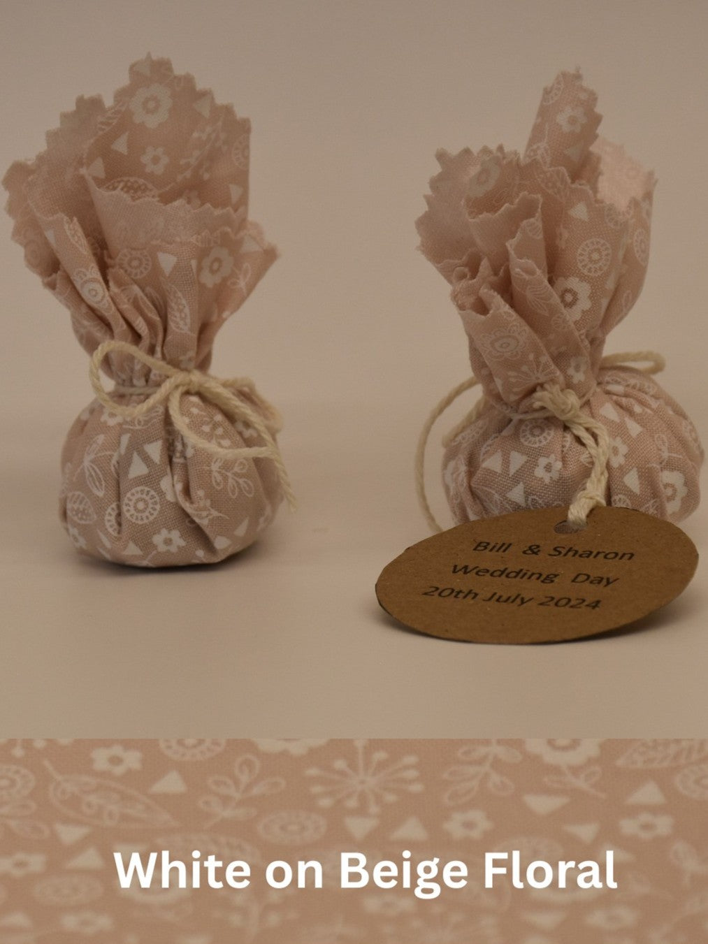 Fabric Wildflower Seed Bundle Gift Favour.